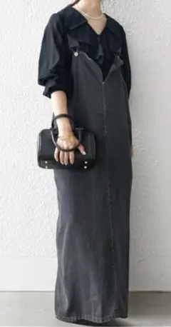 SHIPS any DENIM ジャンパースカート　フリーサイズ