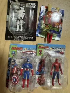 アクションフィギュアセット スパイダーマン マーベルなど