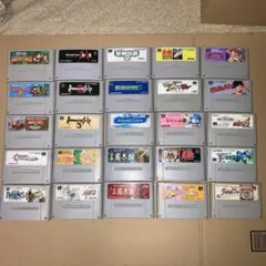 スーパーファミコン　まとめ売り　２５本　ジャンク扱い　全て起動確認済み