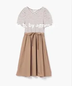 美品　To b. by agnes b. バスクボーダーコンボ ワンピースのサムネイル