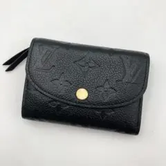 【IC 極美品】ルイヴィトン　アンプラント　ロザリ　黒　財布
