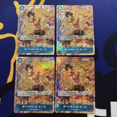 ポートガス・D・エース R パラレル OP08-052 4枚セットのサムネイル