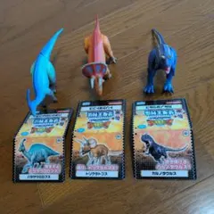恐竜キングフィギュアセット バラサウロロフス・トリケラトプス・カルノタウルス