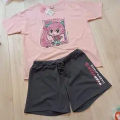 新品未使用　初音ミク　桜ミク　部屋着上下セット　Lサイズ