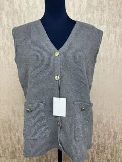 GRL グレー Vネック カーディガン Fサイズ