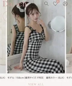 Darich ダーリッチ　ギンガムチェック　ロングワンピース