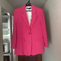 値下げ❣️ZARA ピンク テーラードジャケット