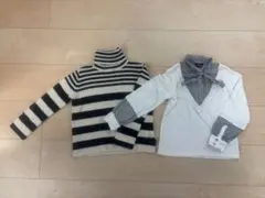 COMME CA ISM コムサ　トップス　長袖2着セットキッズ100&110