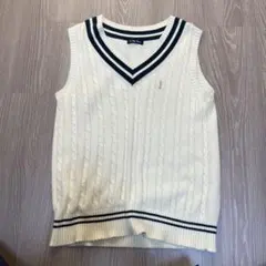 イーストボーイ　アイボリー Vネック スクールベスト サイズ9