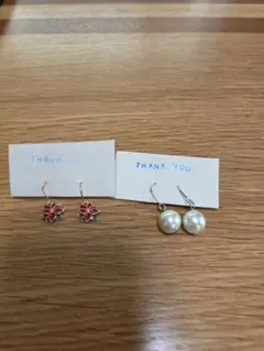 ハンドメイド　ピアスセット