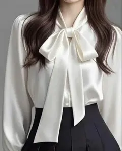 リボンブラウス　ボウタイブラウス（ＳＥＩＮ）