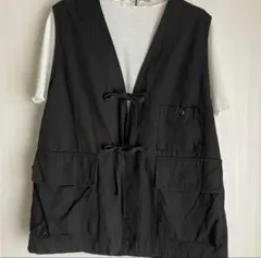 Niko and… ポケットベスト　ミリタリー　黒