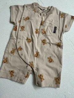 クマ柄　半袖ロンパース　50-60サイズのサムネイル