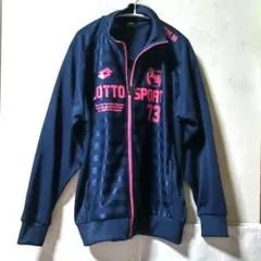 LOTTO ロット ジャージ ジャケット アウター スポーツウエア ネイビー