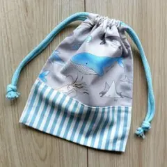 ハンドメイド　給食袋　コップ袋　巾着袋