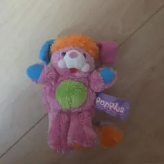 ポップルズ　ぬいぐるみキーホルダー　ピンク　タグ無し