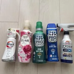 花王 洗濯洗剤 柔軟剤 漂白剤 5点セットのサムネイル