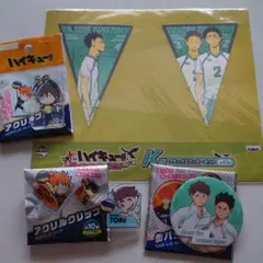 ハイキュー!! フラッグステッカー クリップ ミラー アクリルプレート