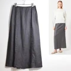 23SS ベイジ BEIGE, BURDOCK Iライン リネンスカート 4のサムネイル