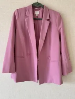 H&M ピンク テーラードジャケット