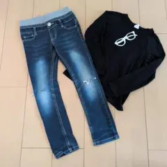 130男の子長袖Tシャツズボンセット
