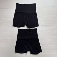 ユニクロ ヒートテックウエストウォームショートパンツ L 2枚セット 黒