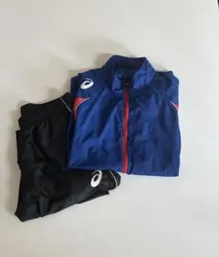 asicsアシックス　ランニングウェアウインドブレーカー 上下 セットアップ L