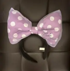 ミニーマウス 水玉リボンカチューシャ