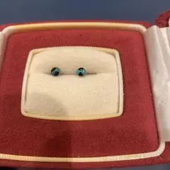 インディアンジュエリー　ヴィンテージ　ピアス　　ターコイズ　オニキス
