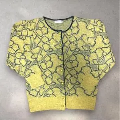 Japanese Retro Bloom Art Knit Cardigan