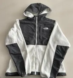 美品　ノースフェイス デナリジャケット フリース ホワイト/グレー