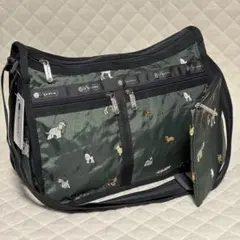 【新品タグ付】レスポートサック　デラックスエブリデイ　犬柄　刺繍