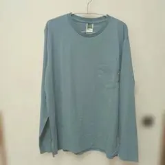 BASE CONTROL 長袖 ポケットTシャツ ブルーのサムネイル