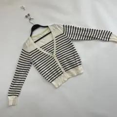 ⭐GU⭐カーディガン ニット セーター トップス カジュアル ボーダー シンプル