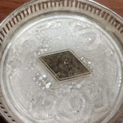 ガラスコースター　レトロ　アンティーク