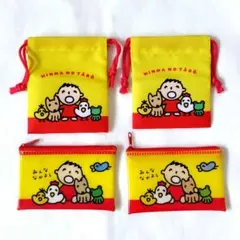 みんなのたあ坊　４点　プチ巾着　フラットポーチ　サンリオ　Sanrio　新品