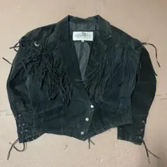 WINLIT フリンジ付き ブラック ウエスタンジャケット 90s ヴィンテージ