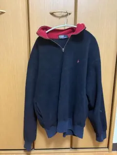 Polo by Ralph Lauren ハーフジップ　トレーナー L 黒/赤