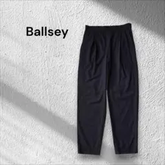 Ballsey タック　とろみ　テーパードパンツ ブラック　ストレッチ　W67のサムネイル