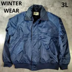 WINTER WEAR ドカジャン　ma-1 ネイビー ジャンパー ボア　3L