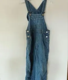 ストライプデニムオーバーオール