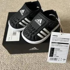 【新品】adidas ベビーサンダル 12cm ブラック/ホワイト
