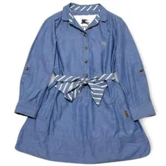 BURBERRY BLUE LABEL 金ボタン デニム ワンピース 春夏