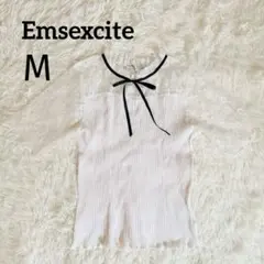 Emsexcite エムズエキサイト タイ付レース半袖 ホワイト Mのサムネイル