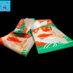 【美品】 六通柄袋帯　蝶扇紋様　金銀糸　振袖　黒留袖　色留袖　訪問着　フォーマル