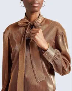 値下げジュンヤワタナベ　コムデギャルソン　プリーツ長袖ブラウス 値下げジュンヤワタナベ コムデギャルソン プリーツ長袖ブラウス