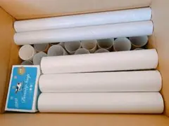 本日発送！トイレットペーパーの芯 40本 ラップ芯 色々セット 茶色 白☆!!
