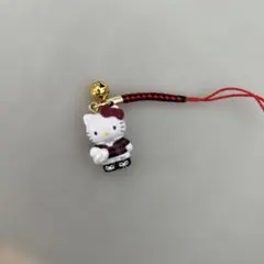 ハローキティ 根付け ストラップ　早稲田大学　ラグビー　2001年