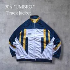 90sUMBROアンブロ トラックジャケット ジャージ刺繍ロゴダブルダイヤモンド