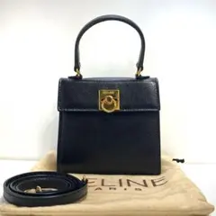 【未使用級】CELINE セリーヌ ミニハンドバッグ ガンチーニ金具 2way